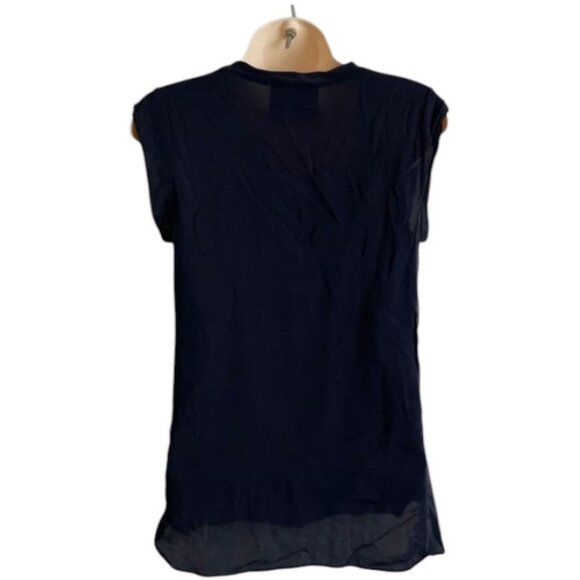 3.1 Philip Lim navy blue silk tank top size 6 - Picture 2 of 6